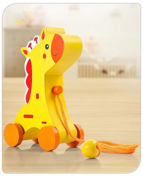 Babyhug Giffy Pull Along Toy - Yellow