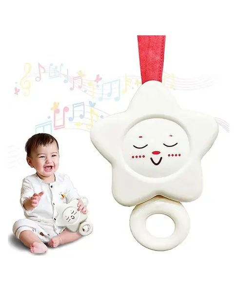 Kipa Star Shape Rattle - White