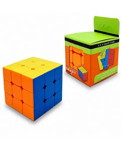 KV Impex Stickerless 3 x 3 x 3 Puzzle Cube - Multicolor