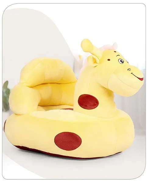Babyhug Giraffe Shaped Soft Seat - Yellow