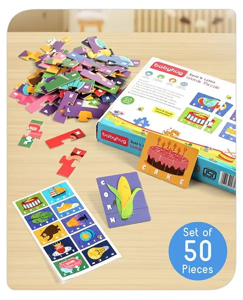 Babyhug Build 4 Letter Words Puzzle Set of 50 - 200 Pieces
