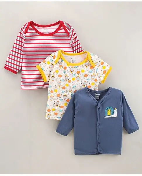 OHMS Full Sleeves Set Of Vest Pack of 3 - Multicolor