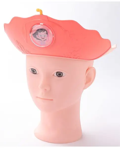 Babyhug Silicone Shower Cap Cartoon Print - Red