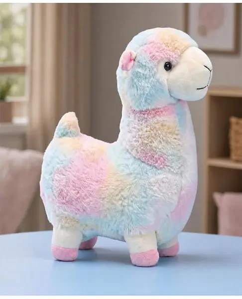 Babyhug Height 38 cm Colourful Lama Soft Toy for Kids