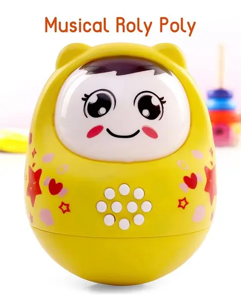 Musical Roly Poly Toy - Yellow