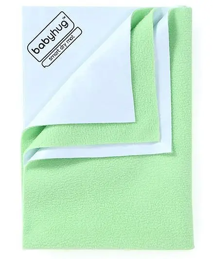 Babyhug Smart Dry Bed Protector Sheet Small - Pista Green