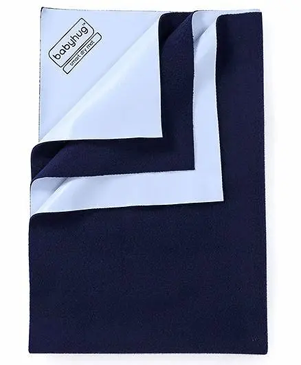 Babyhug Smart Dry Bed Protector Sheet Small - Navy