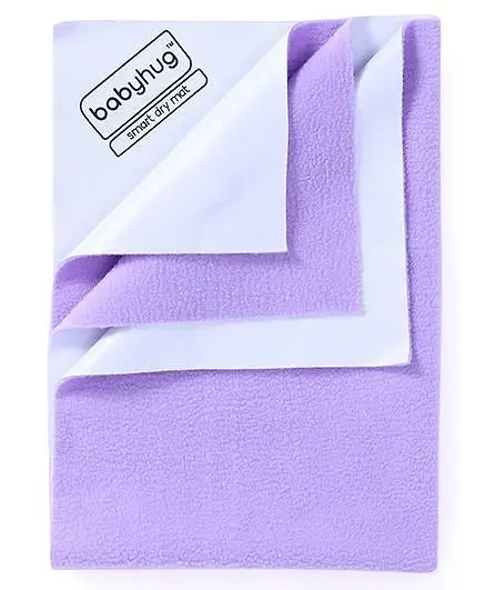 Babyhug Smart Dry Bed Protector Sheet Large - Purple