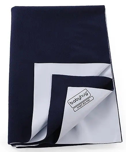 Babyhug Smart Dry Bed Protector Sheet Large - Navy