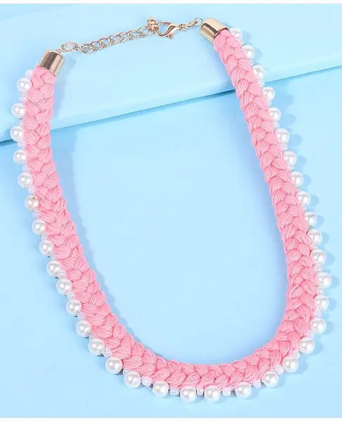Pine Kids Free Size Neck Piece - Peach & Gold