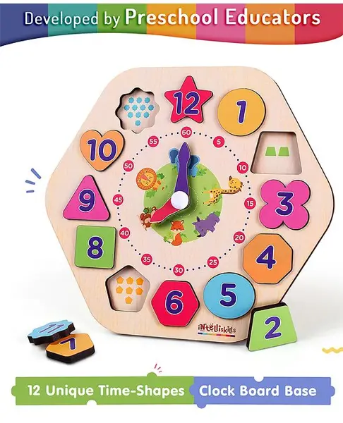 Intelliskills Tick-Tock Shape O Clock - Multicolor
