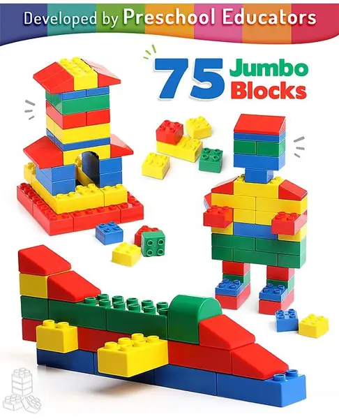 Intelliskills Jumbo Building Blocks - 75 Pieces