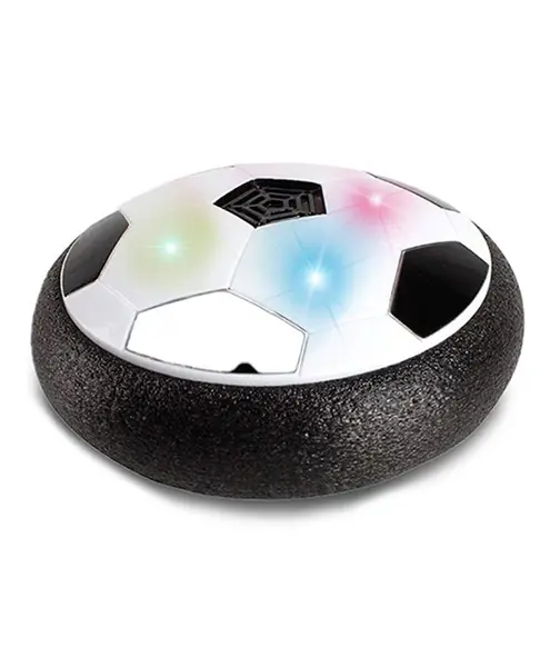 KiddyBuddy Battery Operated Indoor Air Hover with Colourful LED Flashing Light Football Toy Game ( Colour May Vary)