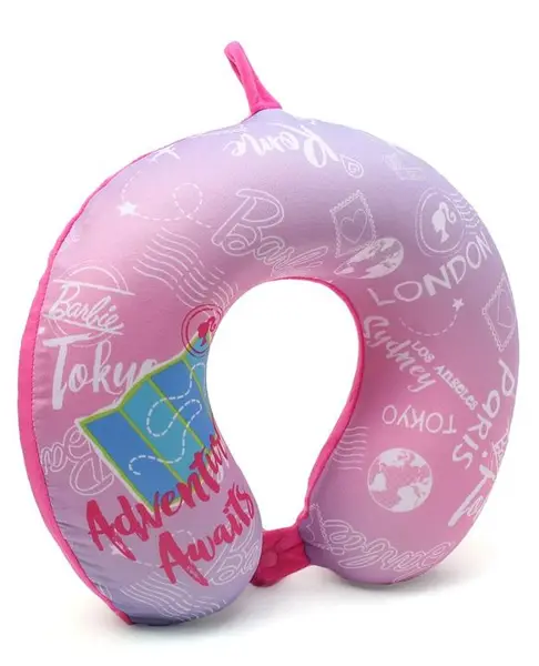 Ramson Neck Pillow Barbie Print- Pink