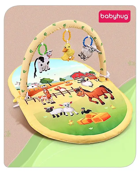 Babyhug Farm Animal Playgym - Multicolour