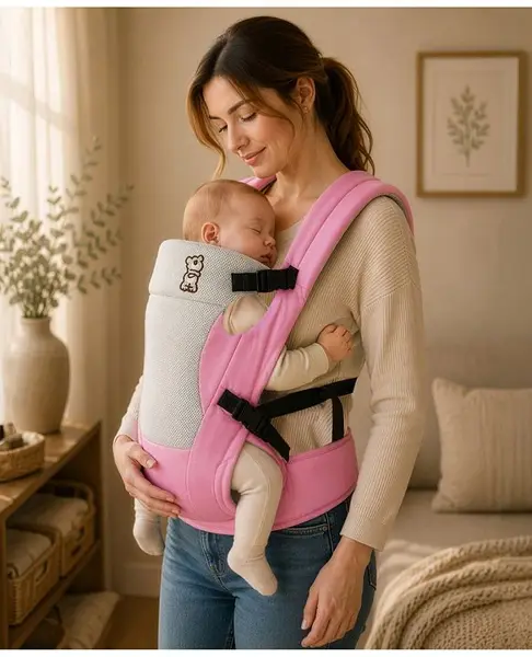 R for Rabbit New Cuddle Snuggle 3 Way Comfortable Baby Carrier - Pink & Grey