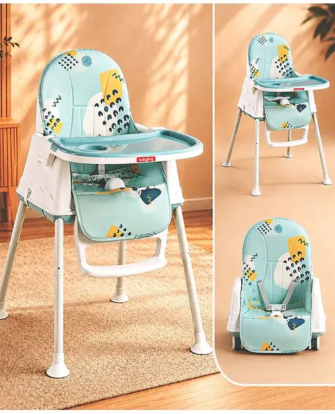 Babyhug 3 in 1 Comfy High Chair Printed Cushion - Blue