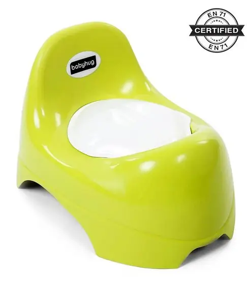 Babyhug Teeny Tiny Potty Chair With Lid - Green