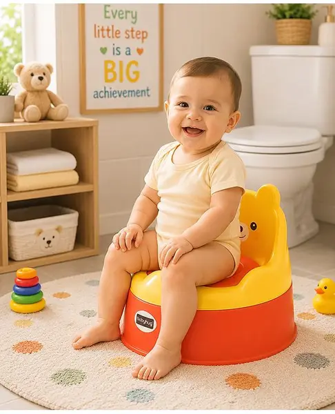 Babyhug Teddy Buddy Potty Chair - Yellow