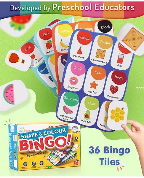 Intelliskills Shape & Colour Bingo - Multicolor