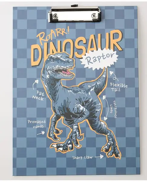 Exam Board Dinosaur Print- Light Green