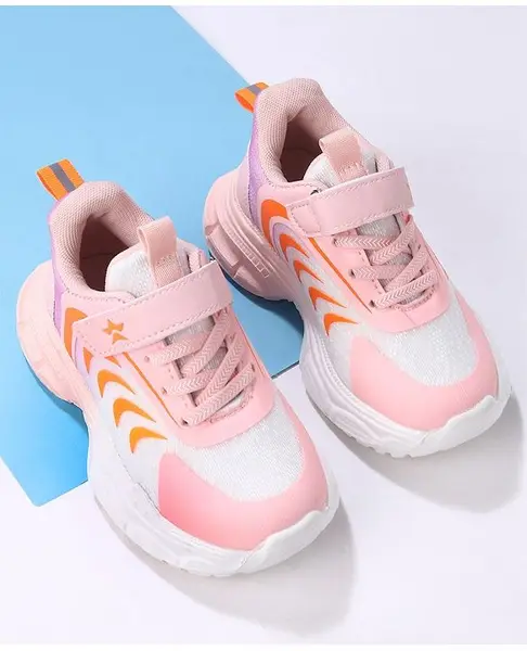 Cute Walk by Babyhug Velcro Closure Sneakers Shoes- Pink