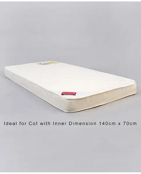Babyhug Mattress Floral Print - Off White