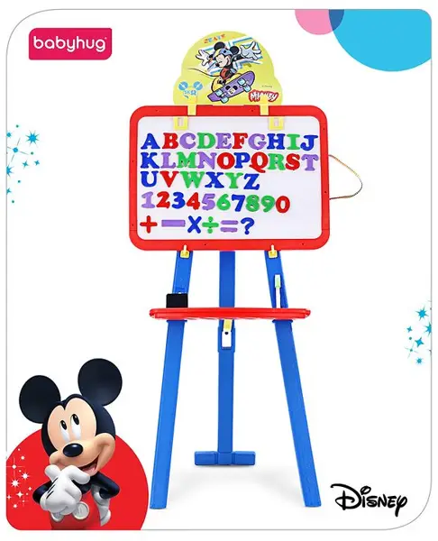 Babyhug Disney Mickey Mouse 8 in 1 Easel Board - Multicolor