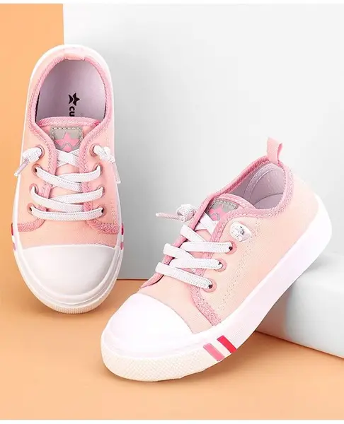 Cute Walk by Babyhug Lace up  Casual Shoes - Pink