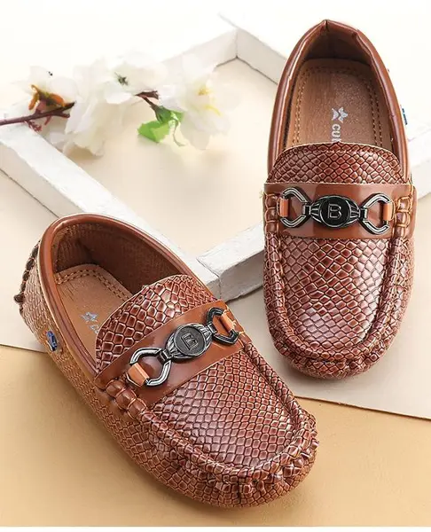 Cute Walk by Babyhug Slip On Formal Shoes -  Brown
