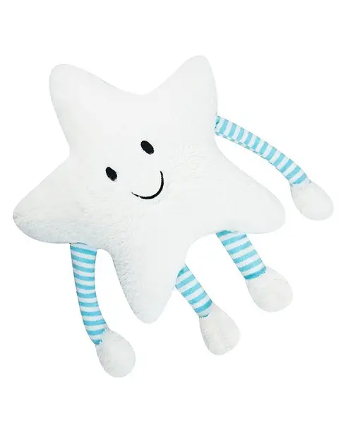 Besties Premium Star Soft Cushion Pillow with Arm & Leg  Stuffed Soft Toy For Kids White - Height 25 cm