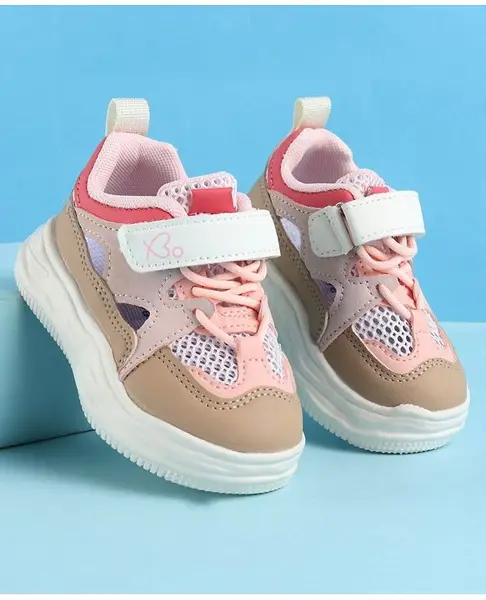 Babyoye Velcro Closure Casual Shoes - Pink
