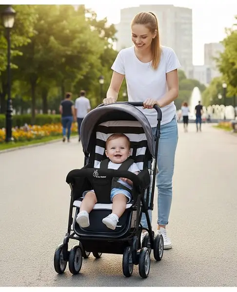 R for Rabbit Lollipop Lite Baby Stroller for 0 to 3 Years with 5 Point Safety Harness