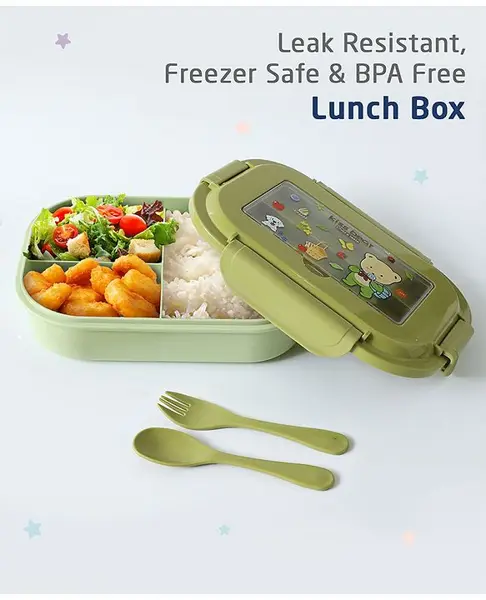 ZOE Leak Proof And Freezer Safe Bear Print Lunch Box