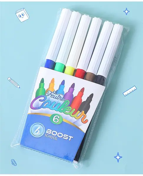 Zoe Sketch Pen Pack Of 6 - Multicolour