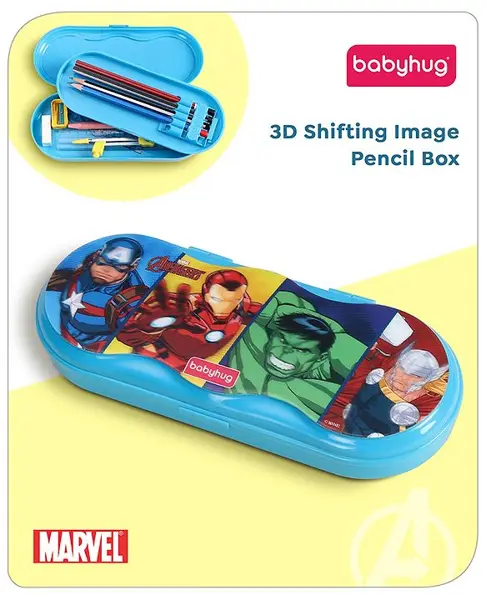 Babyhug Marvel Avengers 3D Pencil Box