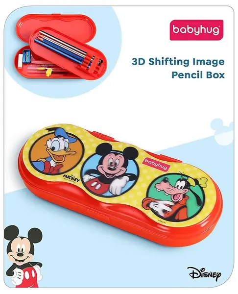 Babyhug Disney Mickey & Friends 3D Pencil Box