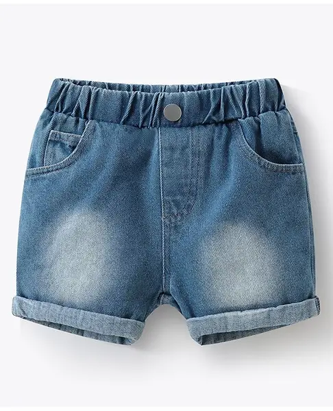 Mark & Mia Cotton Washed Shorts - Blue