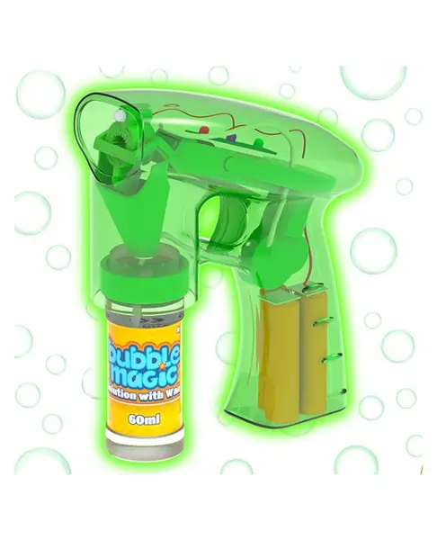 Bubble Magic Light Up Electronic Bubble Blaster - Green