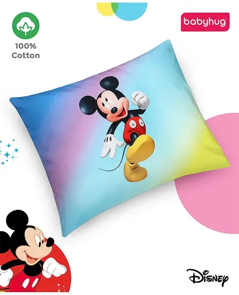 Babyhug Disney Cotton Rectangular Pillow Mickey & Friends Digital Print