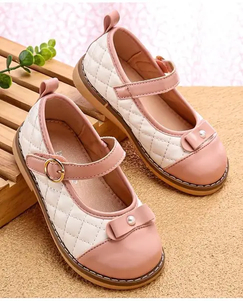 Babyoye Velcro Closure Closed Toe Ballerina - Pink