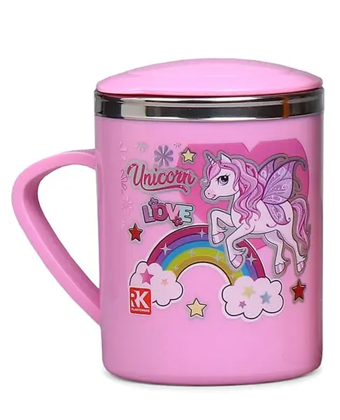 Fighter Cat Steel Cup With Lid
