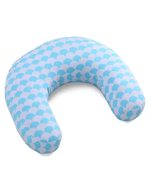 Babyhug 100% Cotton Feeding Pillow Abstract Print - Blue