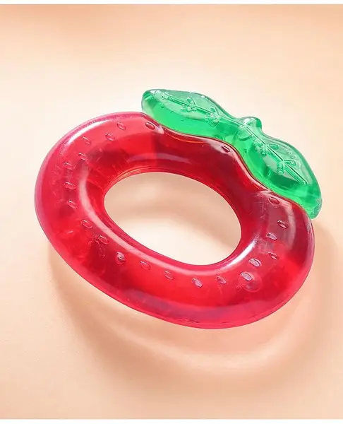 Babyhug Tomato Shaped Water Filled Teether - Red