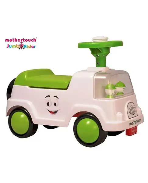 Mothertouch Jumbo Manual Push Ride-On - Green White