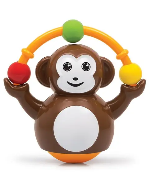 Giggles Push & Crawl Monkey Toy - Brown