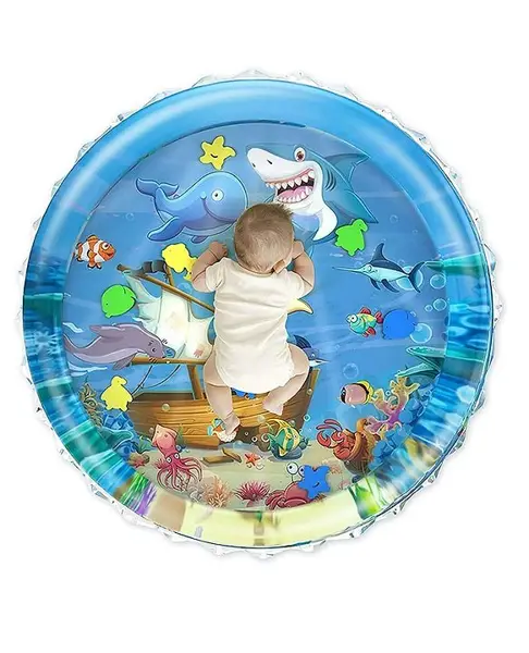Mihar Essentials Round Inflatable Baby Slapped Pad for Kids Color & Design May Vary