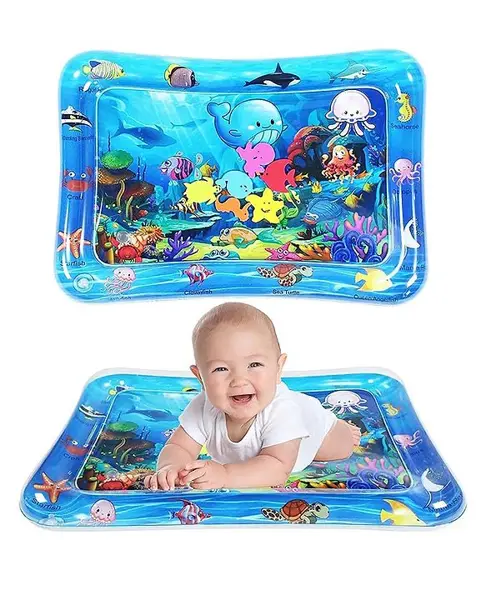 Mihar Essentials Kids Inflatable Water Play Mat With Toys (Color & Design May Vary)