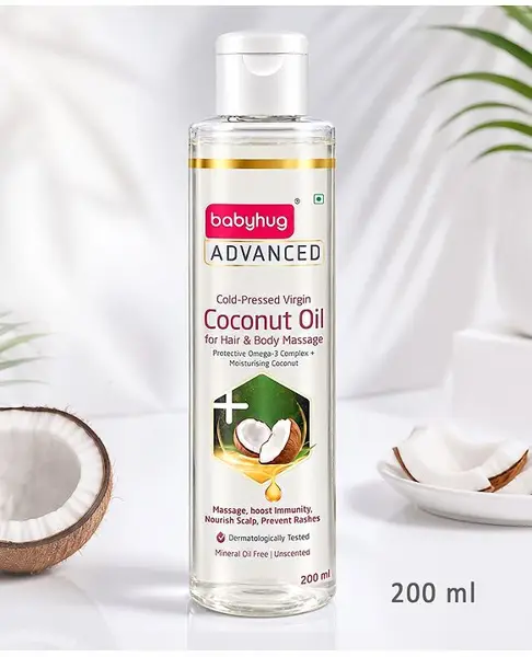 Babyhug Advanced Cold-Pressed Virgin Coconut Oil 200 ml