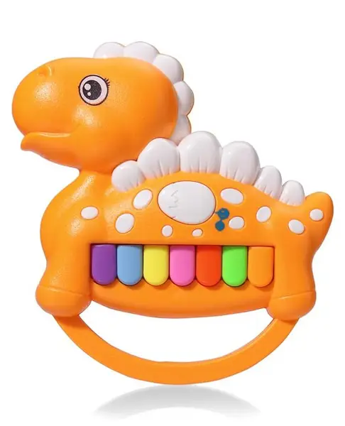Babyhug Mini Dino Piano for Toddlers - Orange